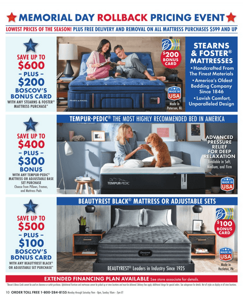 Boscovs veterans day sales