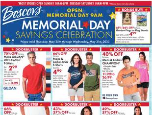 Boscov’s Weekly Ad May 25 – May 31, 2023