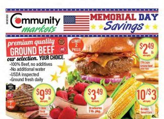 Community Markets Weekly Ad May 25 – May 31, 2023 (Memorial Day Promotion Included)