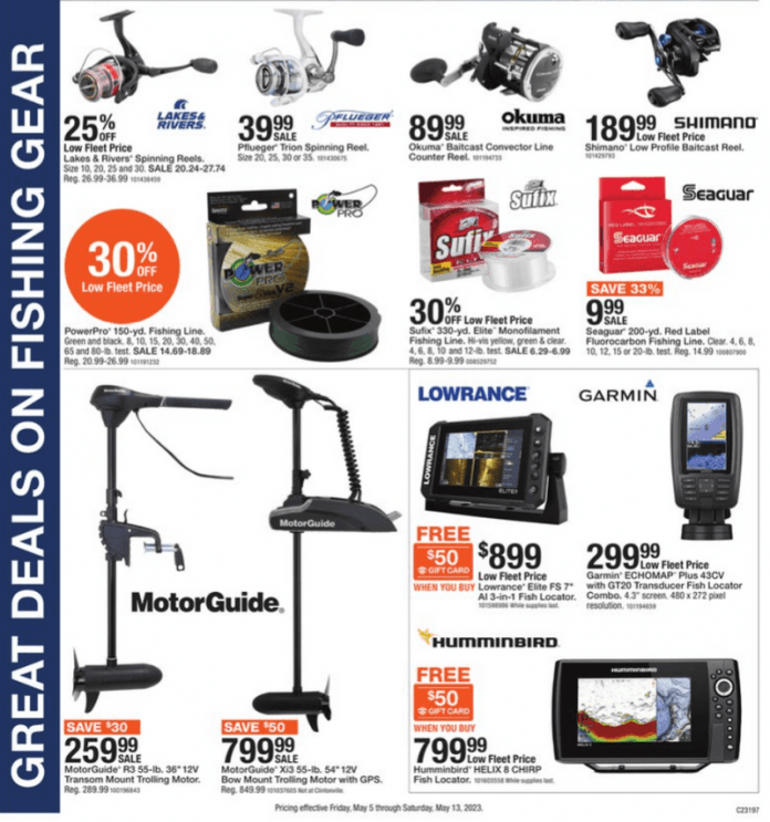 Fleet Farm Fishing Pullout Ad May 05 May 13, 2023