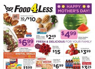 Food 4 Less Weekly Ad May 10 – May 16, 2023 (Mother’s Day Promotion Included)