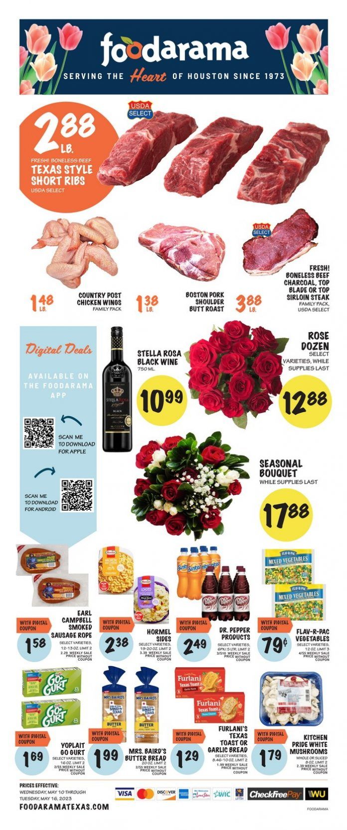 Foodarama Weekly Ad May 10 May 16, 2023 (Mother's Day Promotion Included)