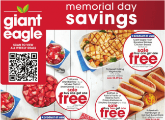 Giant Eagle Weekly Ad May 25 – May 31, 2023 (Memorial Day Promotion Included)