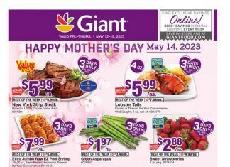 Giant Food Weekly Ad May 12 – May 18, 2023 (Mother’s Day Promotion Included)