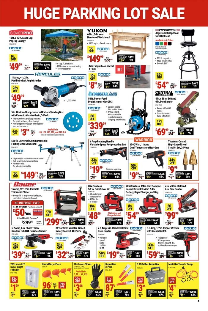Harbor Freight Huge Parking Lot Sale Mar 30 Jun 04, 2023