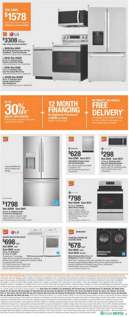 Home Depot Memorial Day Ad May 18 May 29, 2023