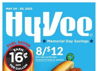 Hy-Vee Weekly Ad May 24 – May 30, 2023 (Memorial Day Promotion Included)