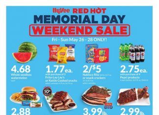 Hy-Vee Weekend Ad May 26 – May 28, 2023 (Memorial Day Promotion Included)