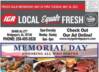 IGA Weekly Ad May 24 – May 30, 2023 (Memorial Day Promotion Included)