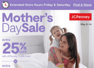 JCPenney Mother’s Day Sale May 08 – May 14, 2023