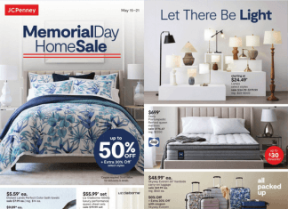 JCPenney Memorial Day Home Ad May 14 – May 21, 2023