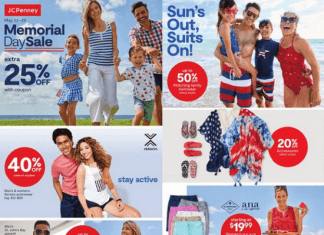 JCPenney Memorial Day Sale May 22 – May 29, 2023