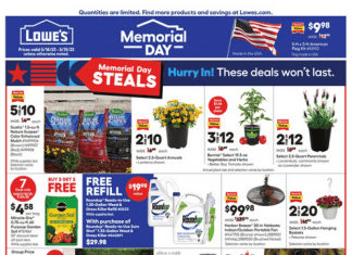 Lowe’s Weekly Ad May 18 – May 31, 2023 (Memorial Day Promotion Included)