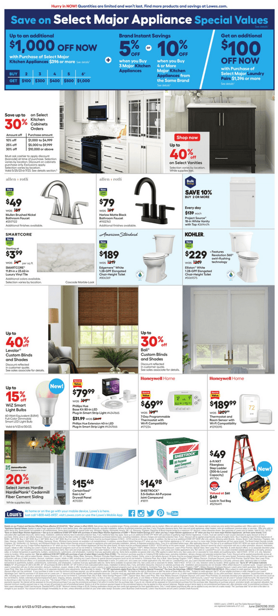 Lowe's Weekly Ad Jun 01 Jun 07, 2023 (Memorial Day Promotion Included)