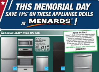 Menards Maytag Sale May 17 – May 29, 2023 (Memorial Day Promotion Included)