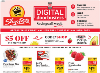 ShopRite Weekly Ad May 12 – May 18, 2023 (Mother’s Day Promotion Included)
