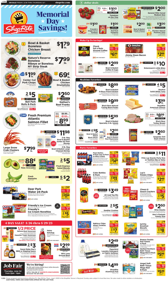 ShopRite Weekly Ad May 26 Jun 01, 2023 (Memorial Day Promotion Included)