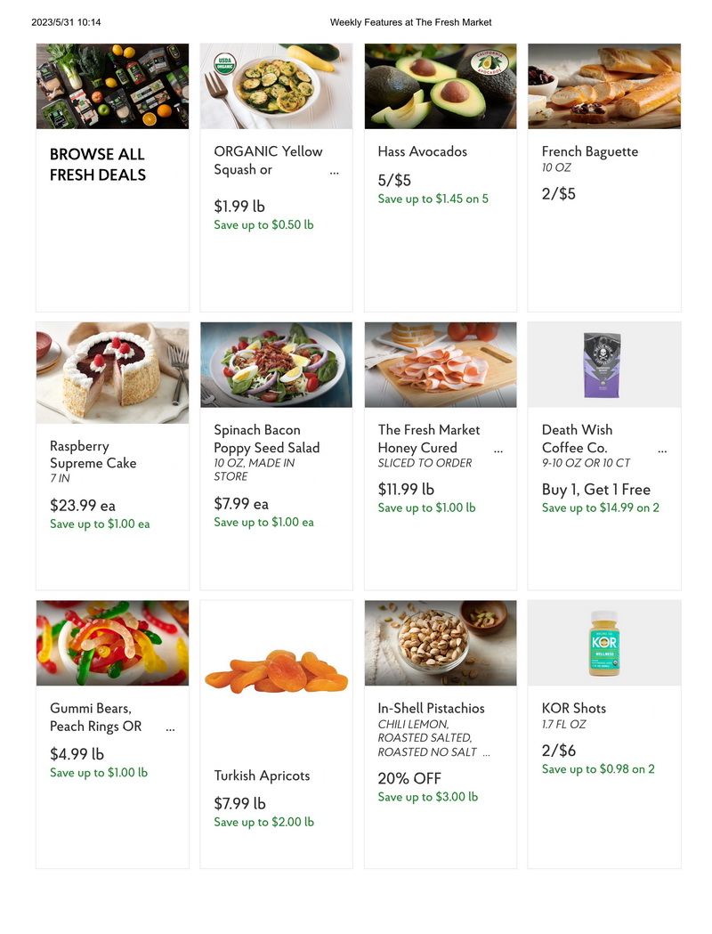 The Fresh Market Weekly Ad May 31 June 06, 2023