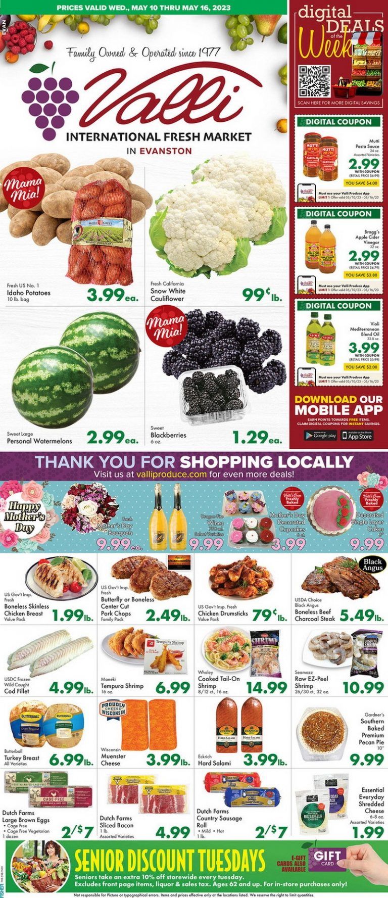 Valli Produce Weekly Ad May 10 May 16, 2023 (Mother's Day Promotion