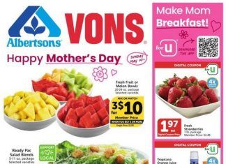 Vons Weekly Ad May 10 – May 16, 2023 (Mother’s Day Promotion Included)