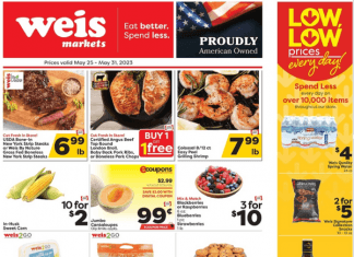 Weis Markets Weekly Sale May 25 – May 31, 2023 (Memorial Day Promotion Included)