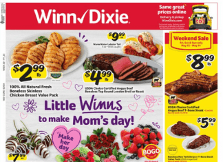 Winn-Dixie Weekly Ad May 10 – May 16, 2023 (Mother’s Day Promotion Included)