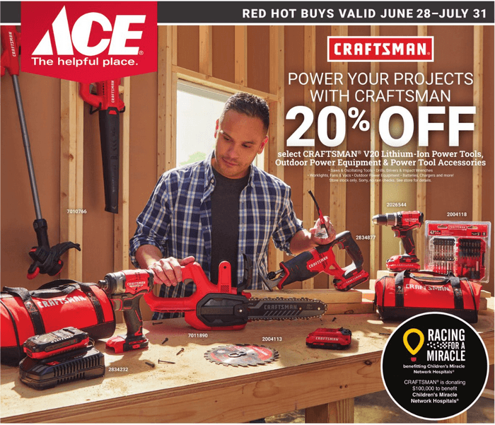 ACE Hardware Red Hot Buys Monthly Ad June 28 July 31, 2023