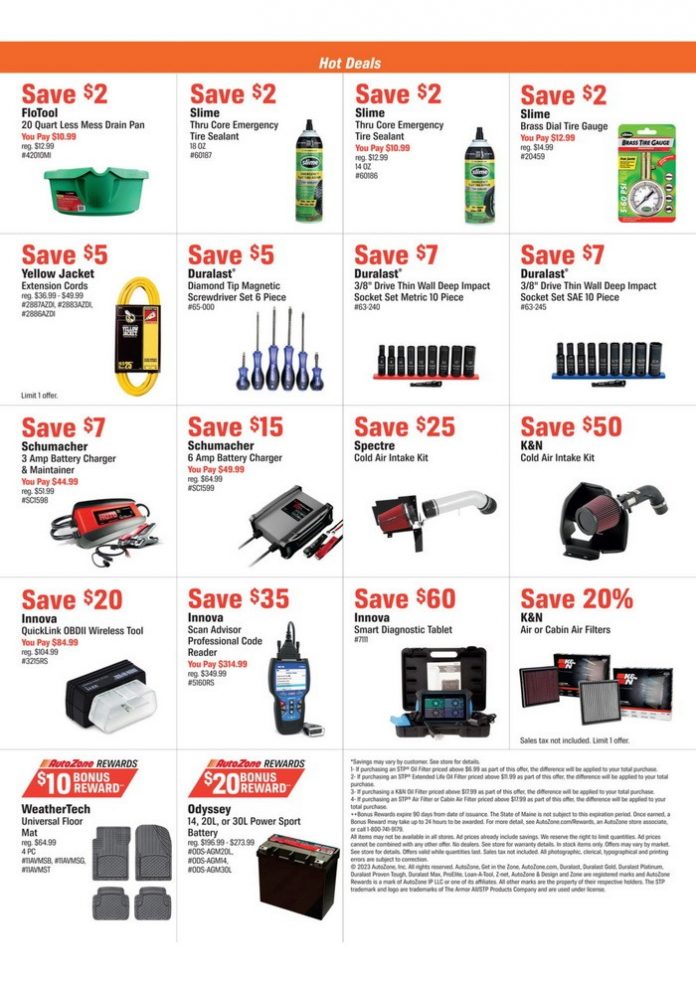 AutoZone Monthly Ad June 27 July 24, 2023