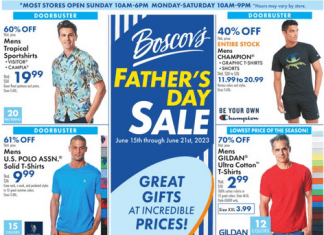 Boscov’s Father’s Day Ad Jun 15 – Jun 21, 2023