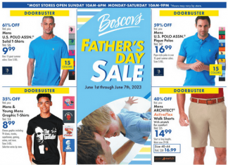 Boscov’s Weekly Ad June 01 – June 07, 2023 (Father’s Day Promotion Included)