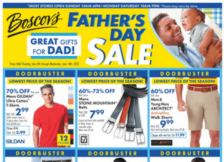 Boscov’s Weekly Ad June 08 – June 14, 2023 (Father’s Day Promotion Included)