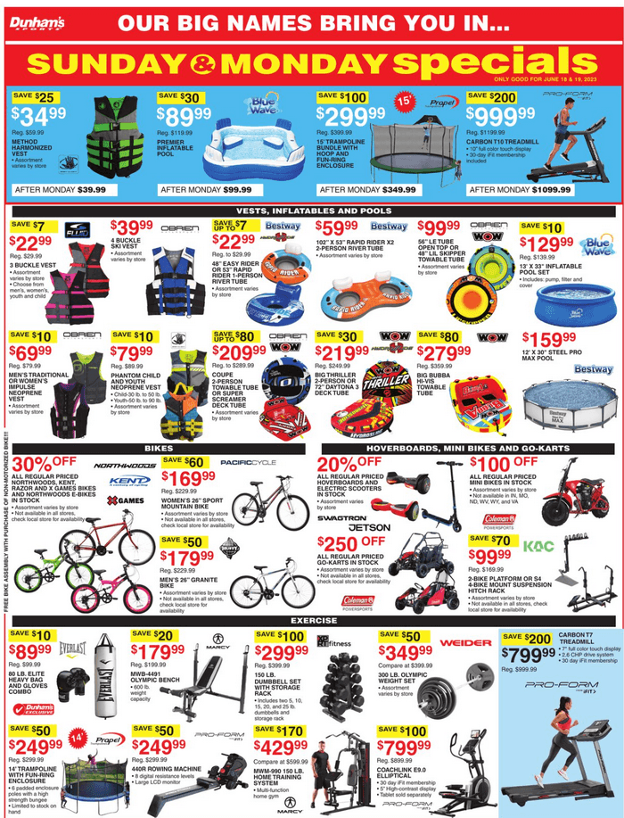 Dunham's Sports Weekly Sale Jun 17 Jun 22, 2023