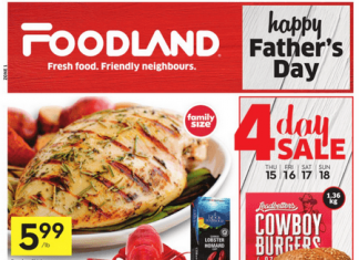 Foodland(Canada) Weekly Ad June 15 – June 21, 2023 (Father’s Day Promotion Included)