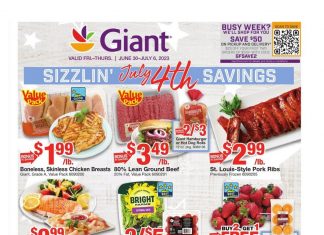 Giant Food Weekly Flyer June 30 – July 06, 2023 (Independence Day Promotion Included)