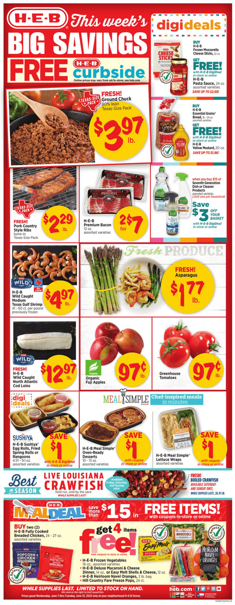 HEB Weekly Ad Jun 07 – Jun 13, 2023