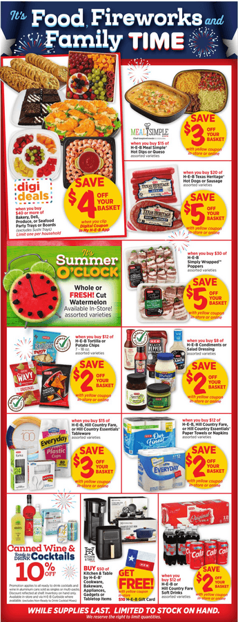 heb 4th of july ad