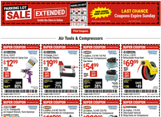 Harbor Freight Huge Parking Lot Extended Coupon Sale Jun 09 – Jun 11, 2023