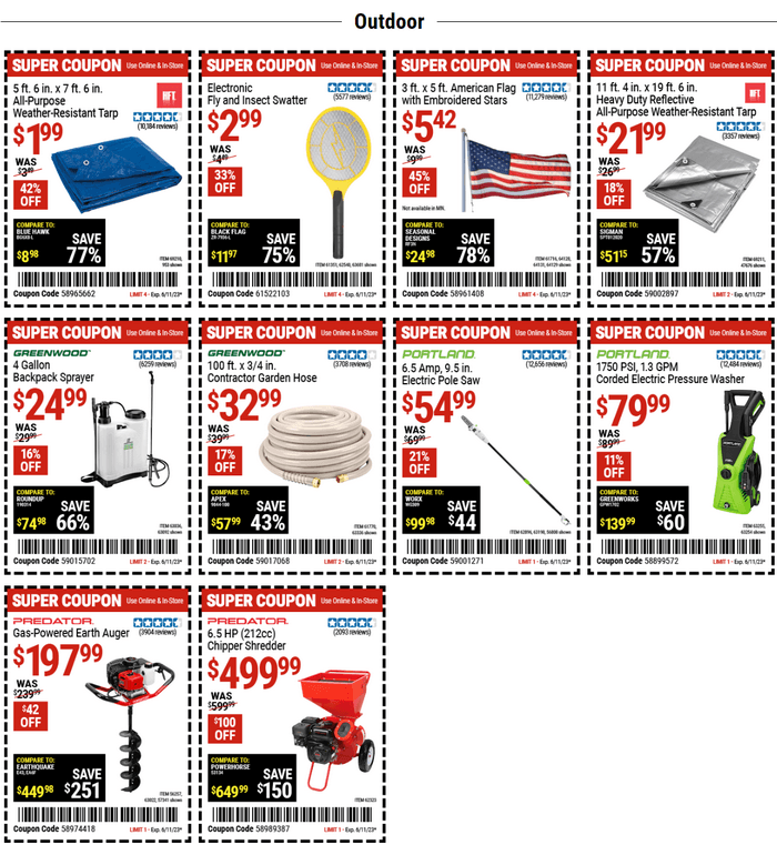 Harbor Freight Parking Lot Sale June 2024 Sale Nelle Sophia