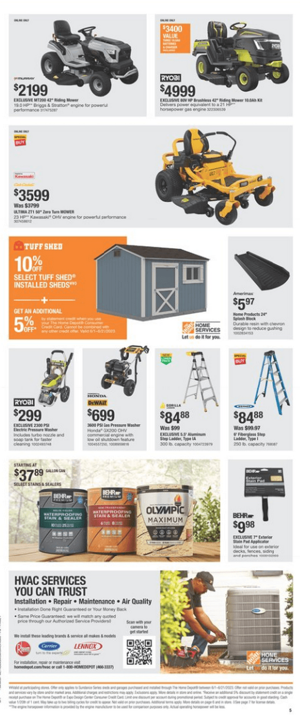 Home Depot Father's Day Ad June 08 June 18, 2023