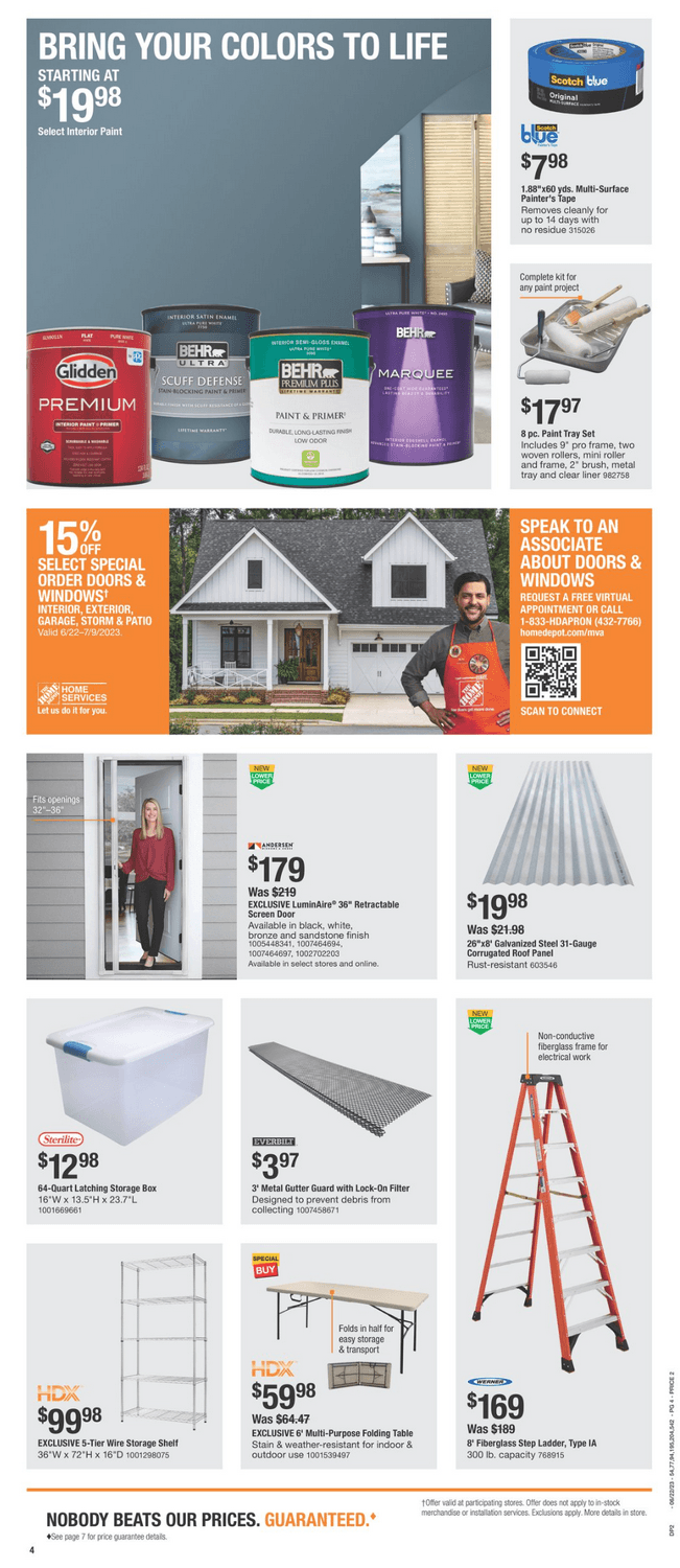 Home Depot Red, White & Blue Ad Jun 22 Jul 04, 2023