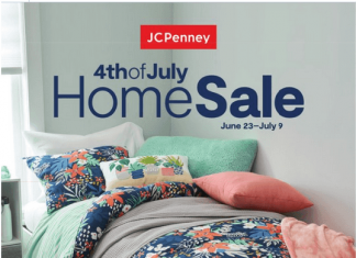 JCPenney 4th of July Home Sale June 23 – July 09, 2023