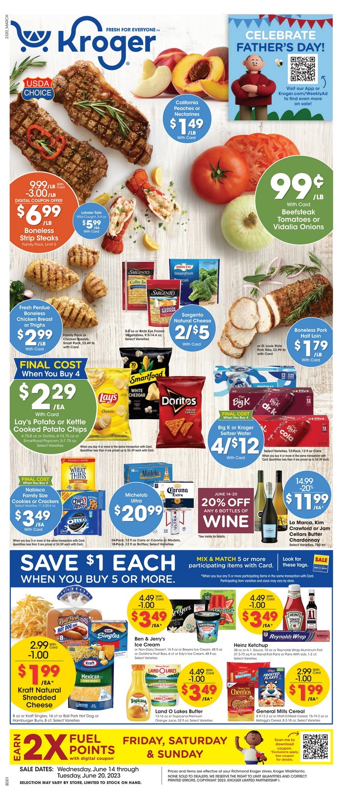 Kroger Weekly Ad Jun 14 Jun 20, 2023 (Father's Day Promotion Included)