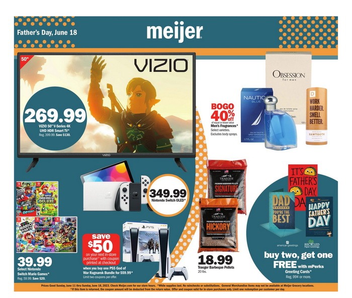 Meijer Father's Day Ad June 11 June 18, 2023