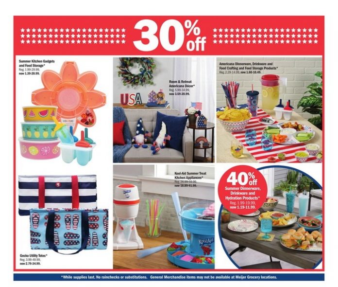 Meijer 4th of July Sale June 25 July 04, 2023