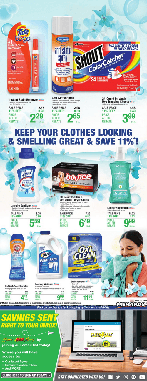 Menards Home Essentials Sale Jun 07 Jun 18, 2023