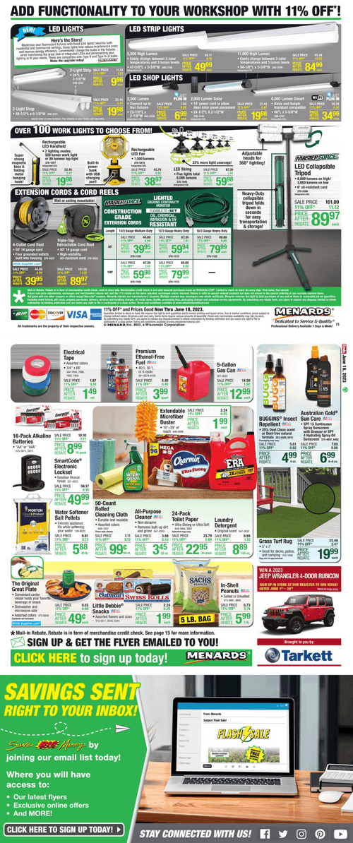 Menards Weekly Ad June 08 June 18, 2023 (Father's Day Promotion Included)