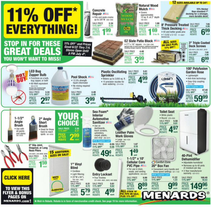Menards Weekly Ad June 22 July 04, 2023 (Independence Day Promotion