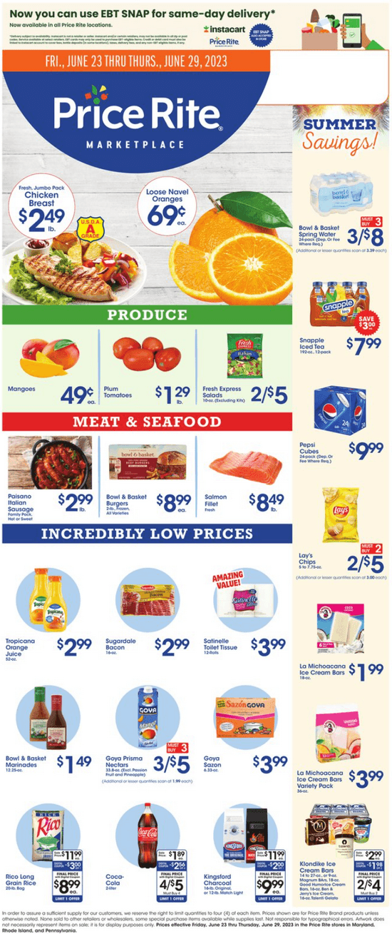 Price Rite Weekly Ad Jun 23 – Jun 29, 2023