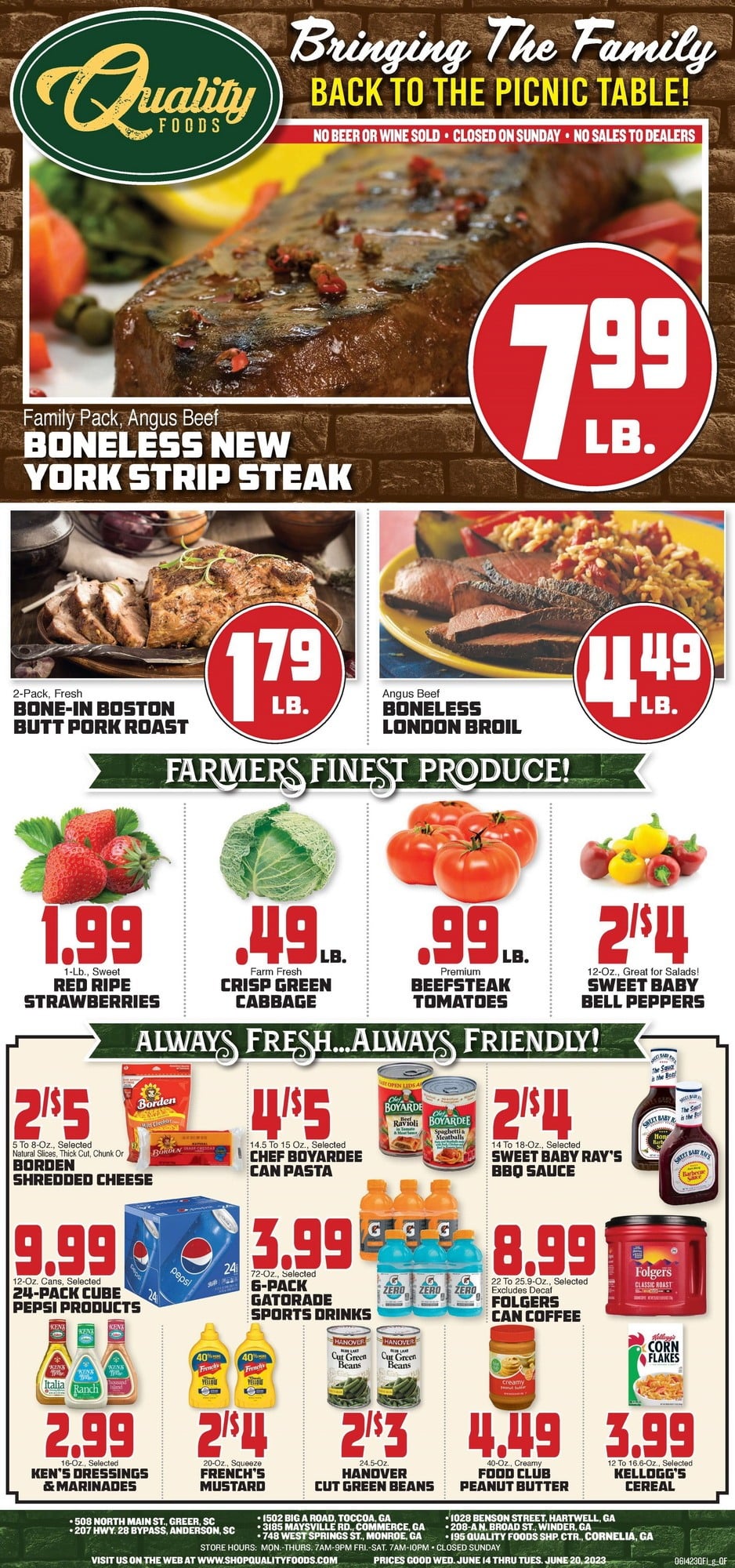 Quality Foods Weekly Ad Jun 16 Jun 20, 2023