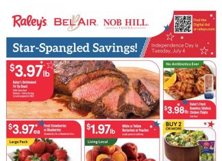 Raley’s Supermarkets Weekly Ad Jun 28 – Jul 04, 2023 ( Independence Day Promotion Included)